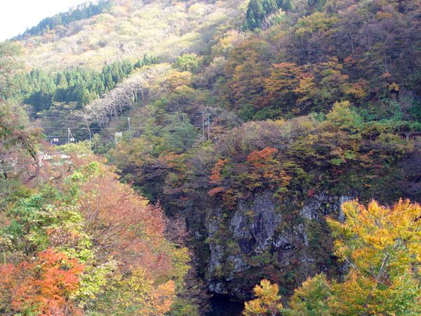 １１２号線沿いの紅葉