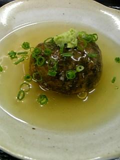 ☆味よし「人気創作料理の蓮根まんじゅうですよ!」