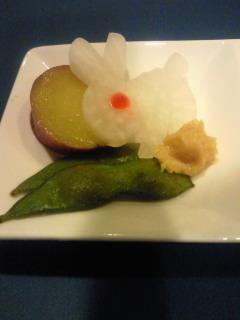 ★味よし「お月見コースです」