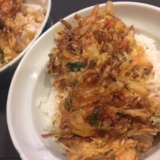 ★味よし「かき揚げ丼です!!」