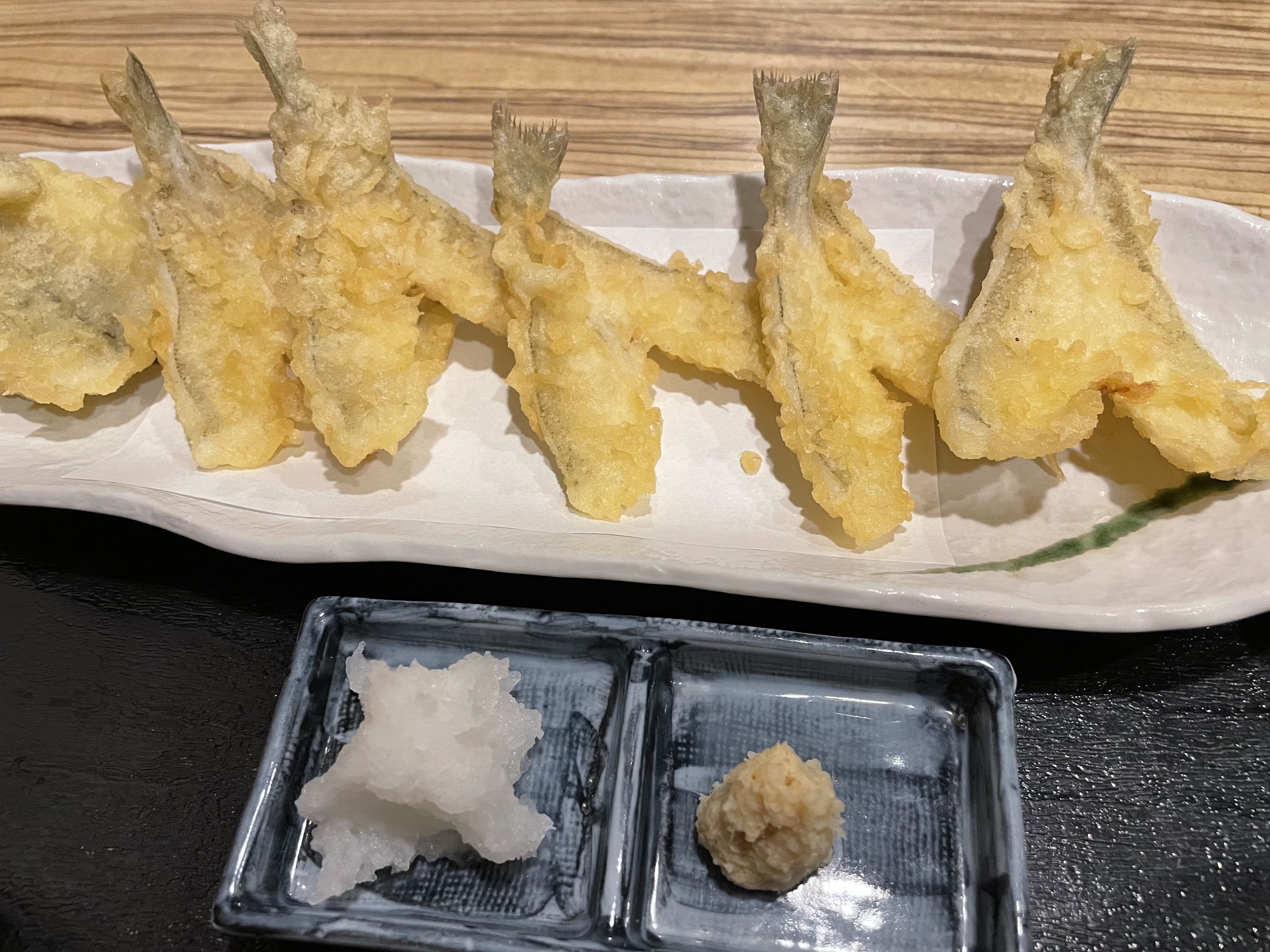 ☆お刺身と天ぷらにしました!!