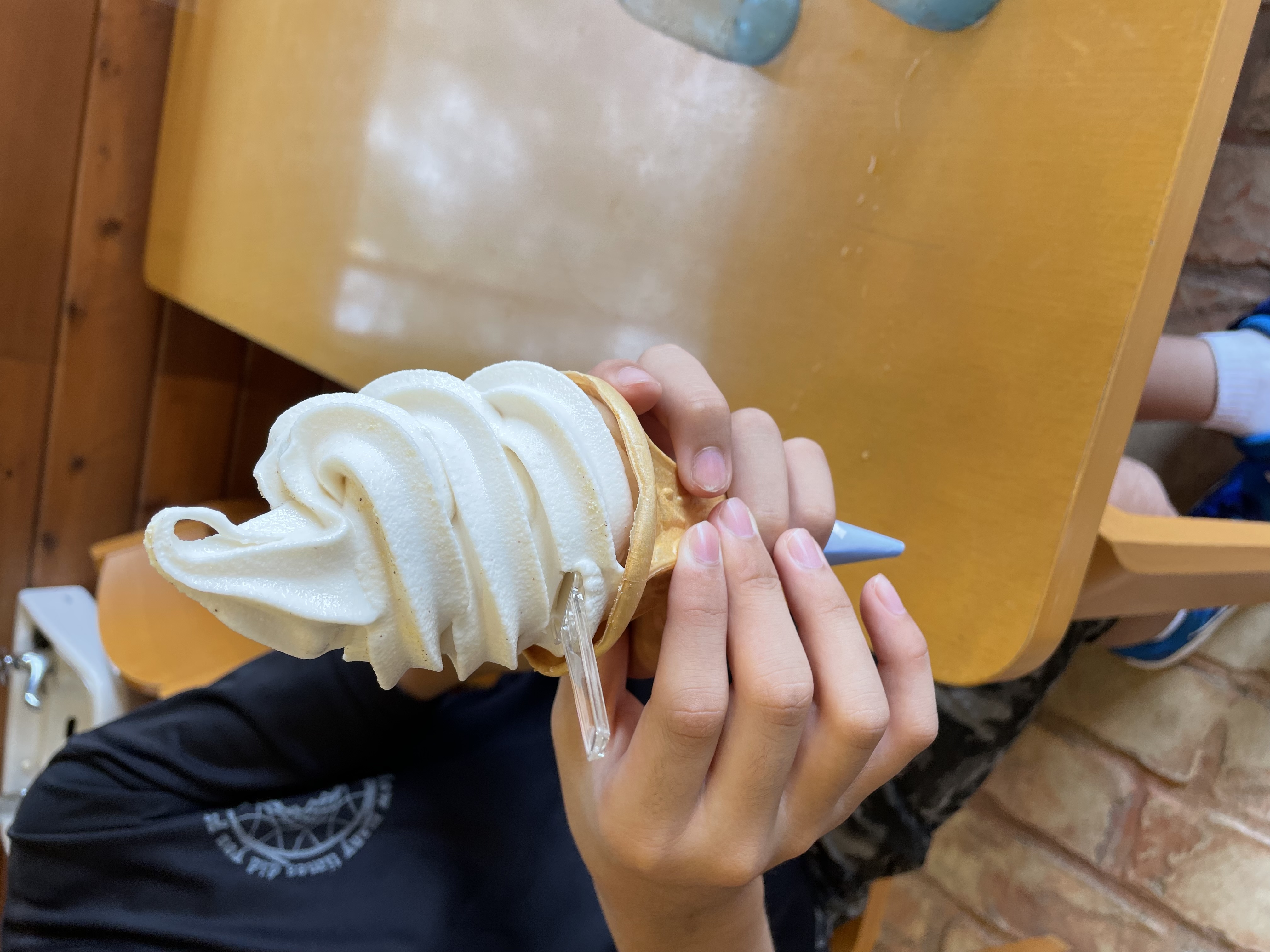 紅大豆のソフトクリームです♬