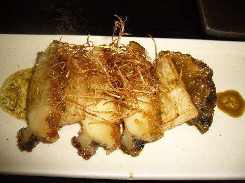 ☆味よし「またまた、あわびのメニュー。築地直送です」