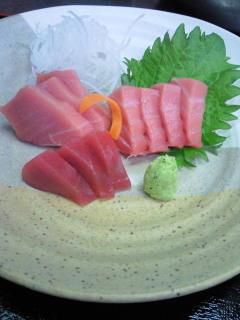 ★味よし「今度はお造りでどうぞ！！大間のマグロです！」