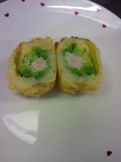 ★味よし「キャベツの天ぷら！オイシイですよ！」