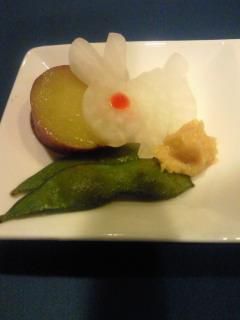 ★味よし「お月見コースです」