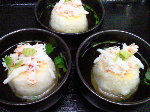 ★味よし「蟹（かに）茶漬けです！！」