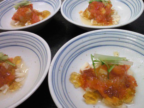 ★味よし「涼しげな・・・コース料理の一品です！！」