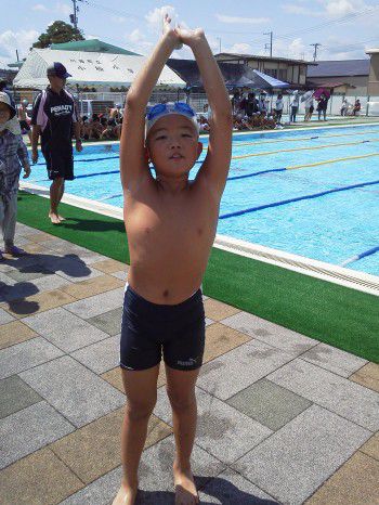 ★味よし「校内水泳記録会でした♪」