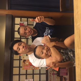 ★味よし「夏休みの三兄弟・・・(^^♪」