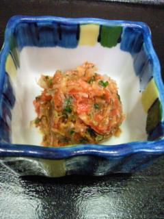 ★味よし「人気のおつまみ、梅たたき!」