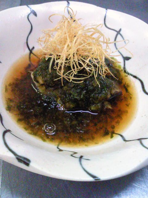 ★味よし「鮑(あわび)の磯部(いそべ)煮です!」