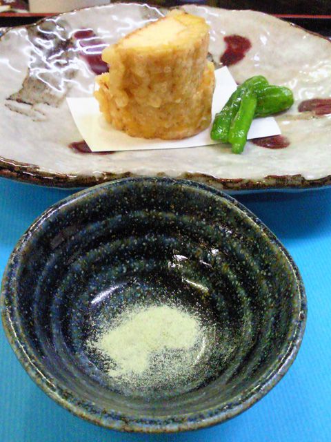 ★味よし「もろこし&海老真丈(えびしんじょう)揚げです!」