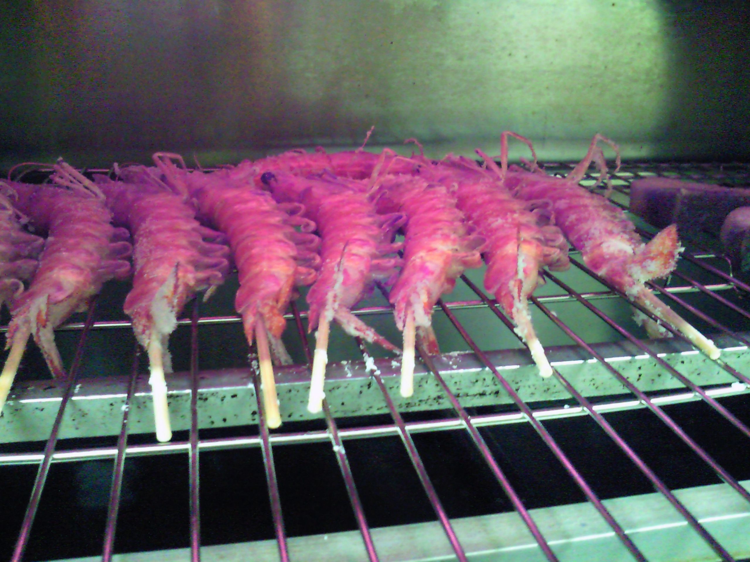 ★味よし「車海老(くるまえび)の塩焼きです!!」