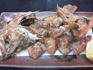 ★味よし「春ですね!旬の鮮魚(笠子)を唐揚げで!!」