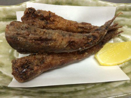 ★味よし「目光(めひかり)の唐揚げです!!」