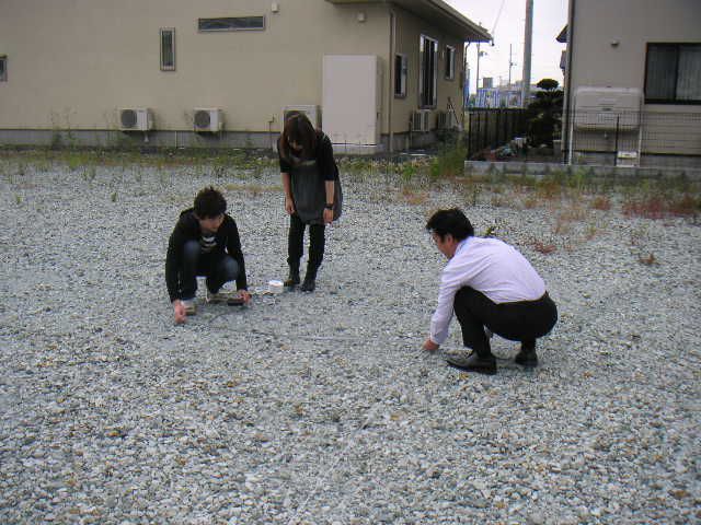 地縄張りで現地確認。