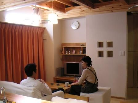 梁の見える家　まったりと落ち着きます