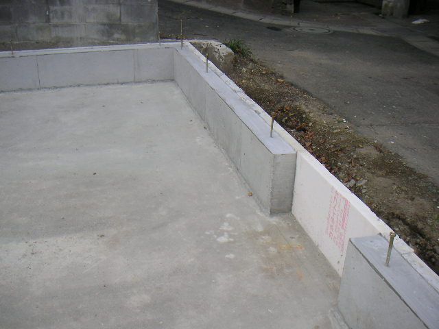 基礎脱型後。