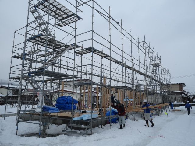 建て方開始。【カーサフェリーチェ】　