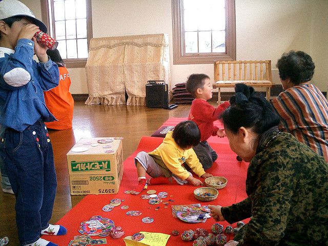 昔遊び　ヨサコイ！　　横丁アート中継