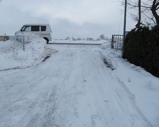 除雪作業大変！