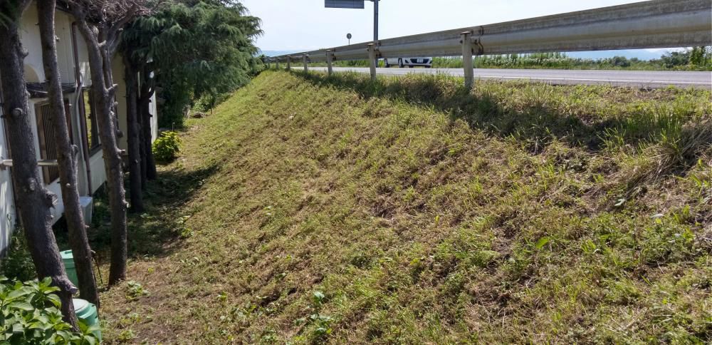 土手の草刈り片付きした