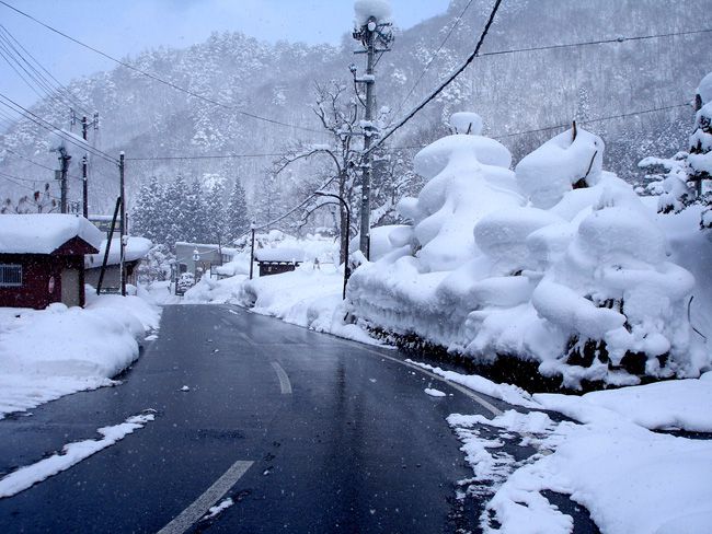 昼の白布温泉風景