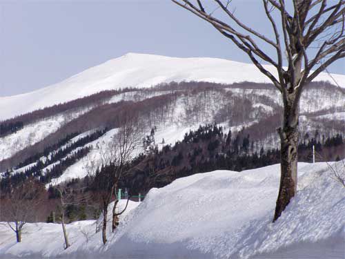 弓張平から月山を