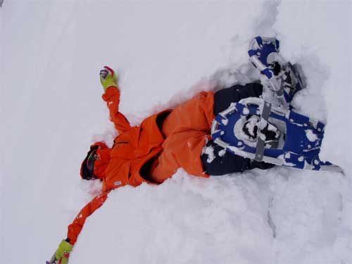 大の字になって