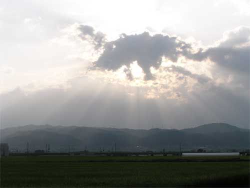 西の空