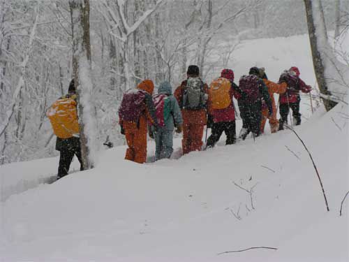 雪に挑む