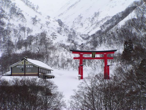 奥の院のある風景