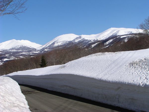雪旅篭を前にして
