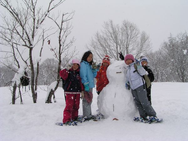 雪だるま完成