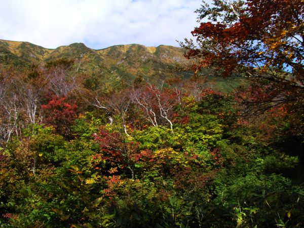 湯殿の山並み　3