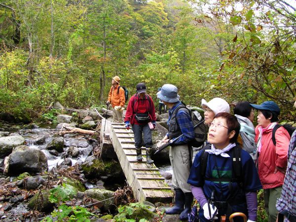 石跳川沿いの秋