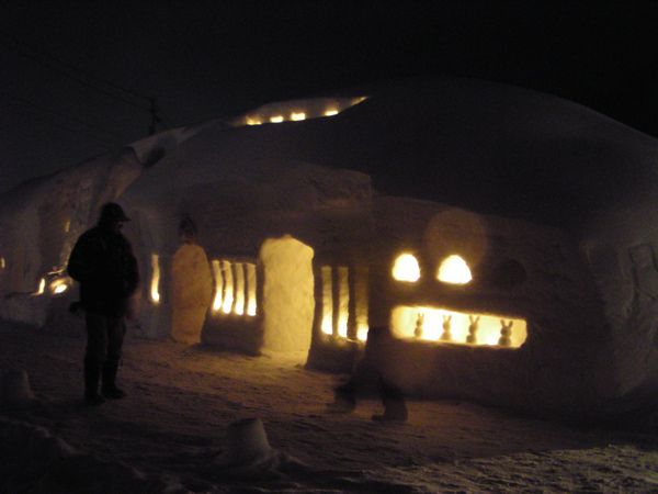 吹雪になりました