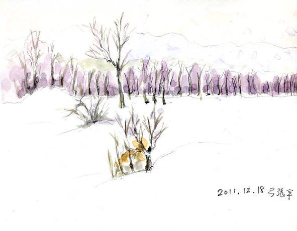 弓張平スケッチ