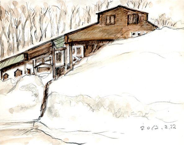 弓張平公園の積雪