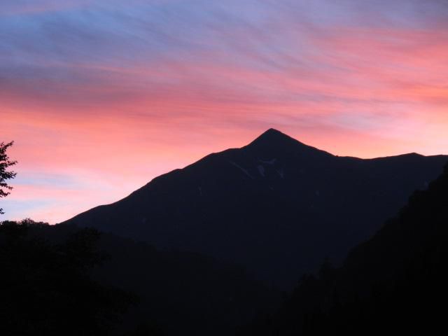 夕暮れに