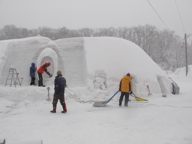 雪旅篭作業　1