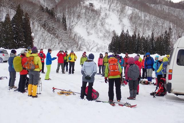 スノーシューイング 大井沢へ