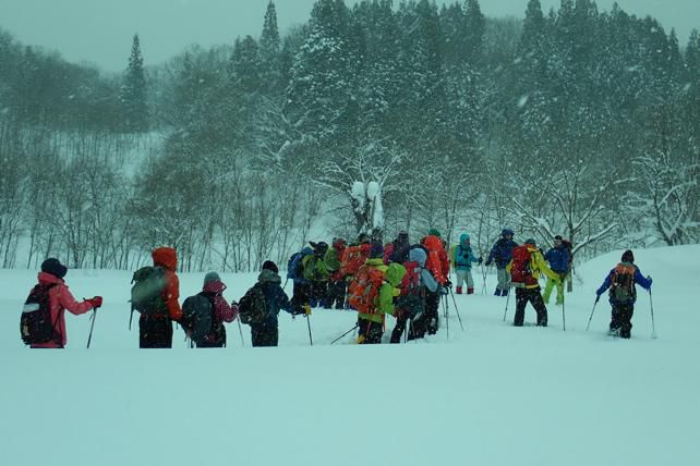 スノーシューイング 大井沢へ