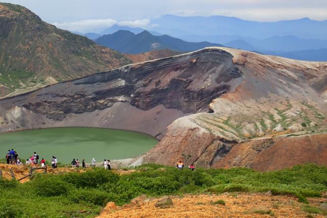 蔵王刈田岳山頂へ