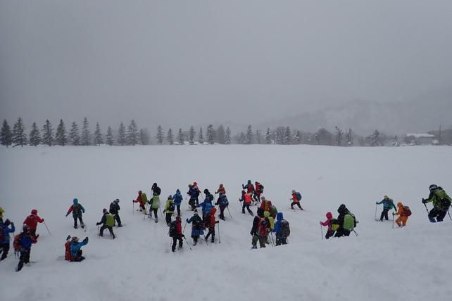 雪と戯れて