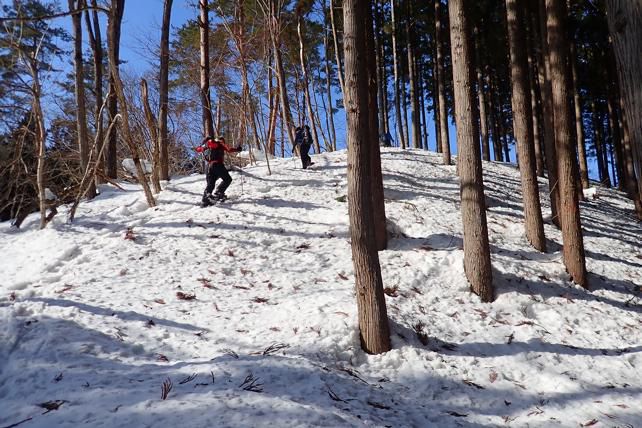天狗の稜線に入る