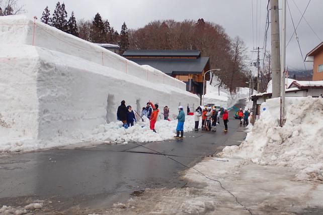 西川町　第13回雪旅篭の灯り　始まる