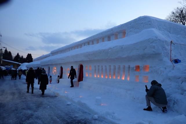 雪旅篭に点灯