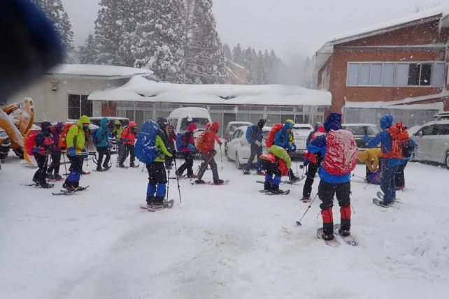 今年初のスノーシュー